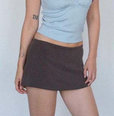 GEEL - aria skirt brown